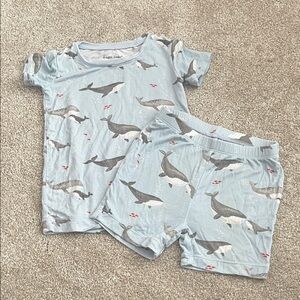 Angel Dear Blue Whale Pajama Set